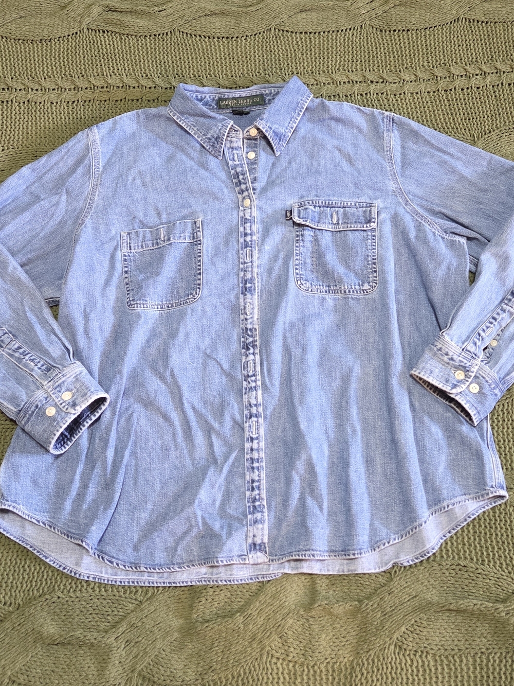 Lauren Jeans Co. Ralph Lauren Denim Button Up Shirt